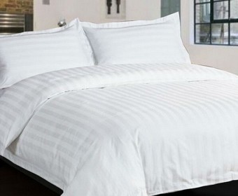 100% cotton T200 30*30 Satin Stripe 1cm  Bedding sets