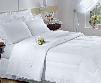 100% Cotton Percale T180 Thread Count  Duvet Hotel bedding sets-lace work