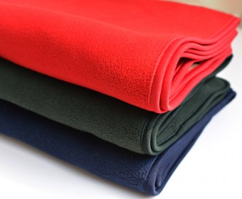 100% polyester solid color airline polar fleece blanket