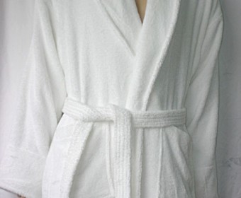 100%Cotton Cut Velvet Bath Robe