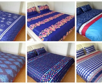 100% Cotton T205 sateen printed Pillow/Pillowcase,printed bedding sets