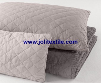 100% Cotton diamond quilted bedding set/pillowcases