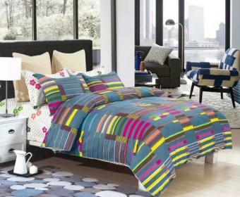 100% Cotton 205 TC  thread count hometextiles  twill printed bedsheets