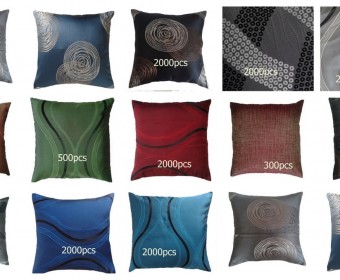 100% polyester cushion cover in jacquard bedding sets throw in stock
