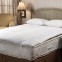 Woven 100% polyester fire-resistant flat mattress protector