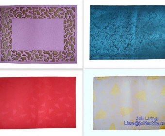 100% cotton/100% polyester/PVC  printed place mat