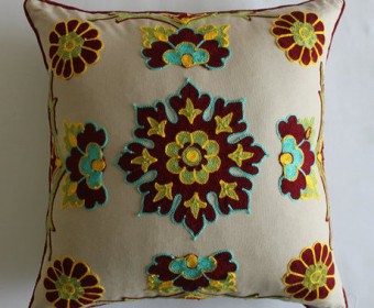 Decorative Pillow,  Cotton Cushion Cover in solid color