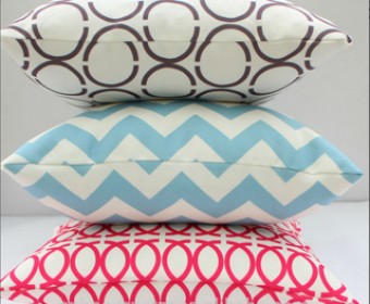 Decorative Pillow,  Cotton Cushion Cover in solid color