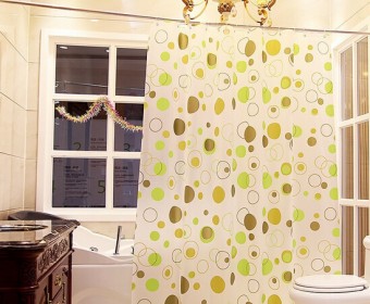 Eco-friendly non-toxic EVA colorful printing waterproof anti-bacterial shower curtain bathroom curtain