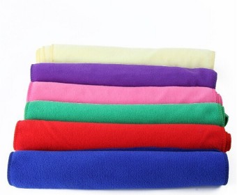 Cheap solid color drying microfiber sports towel swimming towel