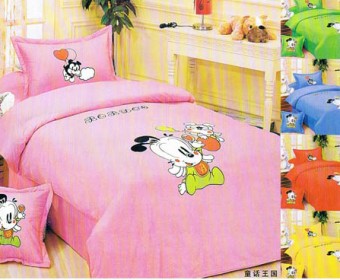 100% cotton twill printing kid bedding sets/ baby bedding sets