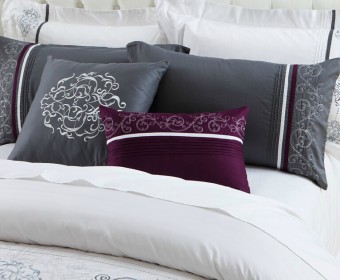 100% Egyptian cotton Percale T300 Thread Count  embroidery bedding sets
