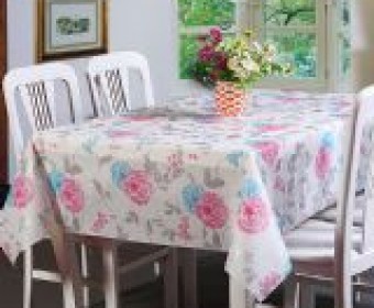 Environmental Waterproof /Anti-skid/Thicken/Mildewproof PEVA Printed Square Table cloths