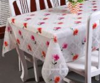 Environmental Waterproof /Anti-skid/Thicken/Mildewproof PEVA Printed Square Table cloths