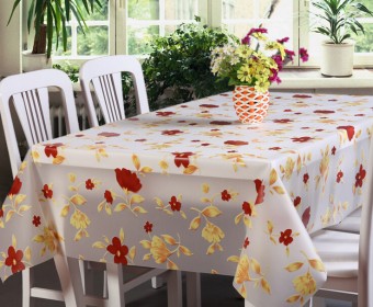 Environmental Waterproof /Anti-skid/Thicken/Mildewproof PEVA Printed Square Table cloths