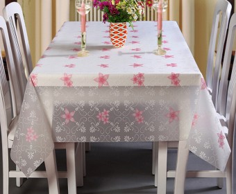 Environmental Waterproof /Anti-skid/Thicken/Mildewproof PEVA Printed Square Table cloths