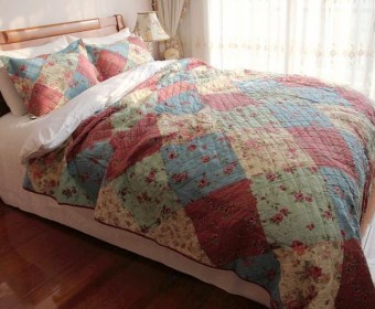 100% Cotton T240 quilted Pillow sham/quilted Pillowcase,quilted bedding sets