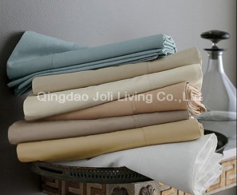 100% egyption Cotton T400 plain dyed hotel bedding Sets