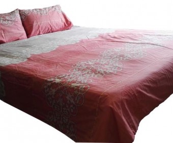 Pure Cotton T205 twill printed bed sheet set, Reactive Printed, Hypoallergenic duvet cover and pillowcase set