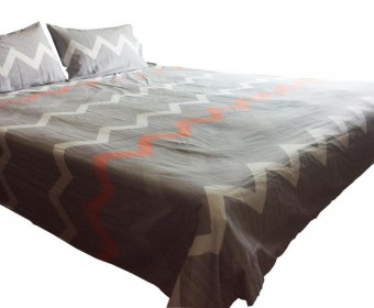 Pure Cotton T205 twill printed bed sheet set, Reactive Printed, Hypoallergenic duvet cover and pillowcase set