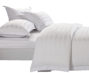100% cotton T200 Hotel Satin Stripe  Bedding sets-3cm stripe